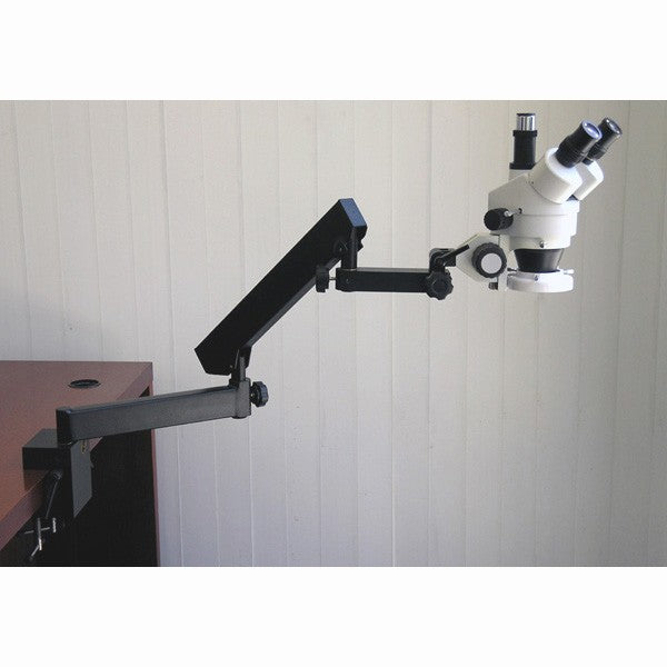 7X-90X a pince Microscope articule trinoculaire
