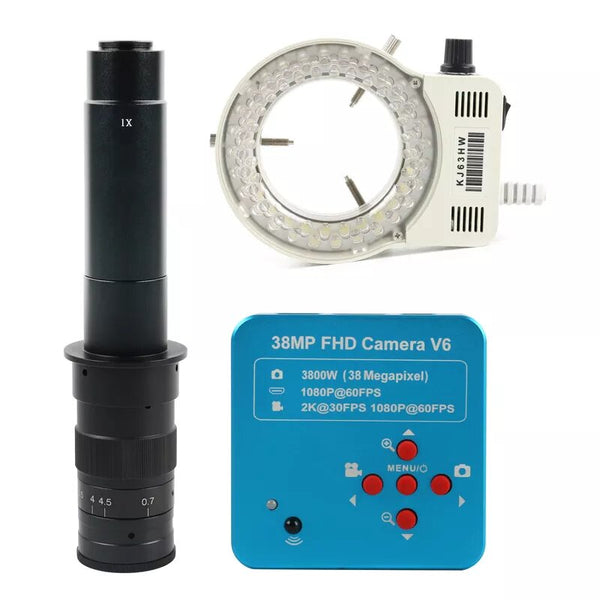 Caméra Microscope 1080P 38 MegaPixels lentille 300x avec leds