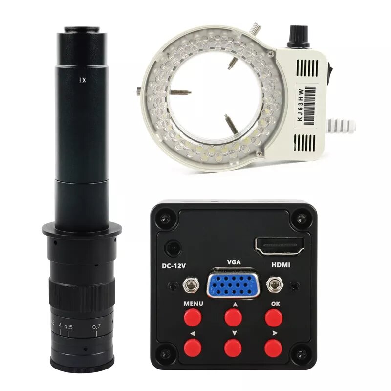 Caméra Microscope 1080P lentille 300x avec led