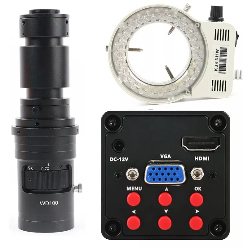 Caméra Microscope 1080P lentille 400x avec led