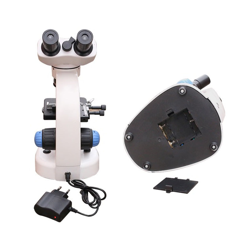 Microscope binoculaire professionnel, 40X-1000X Microscope de laboratoire composé professionnel, éclairage LED portable avec deux sources de lumière, pour l'enseignement des applications de Microscope binoculaire professionnel, 40X-1000X Microscope de laboratoire composé professionnel, éclairage LED portable avec deux sources de lumière, pour l'enseignement des applications de