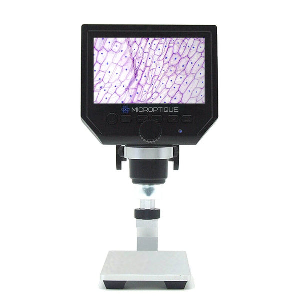 Microscope de poche portable pour enfants, objectif unique, écran