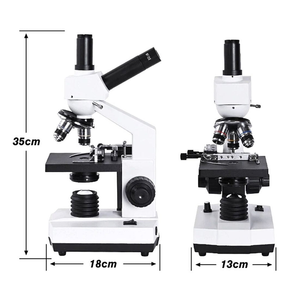 Microscope optique pédagogique - Jusqu'à 1600X - Eclairage  inférieur/supérieur