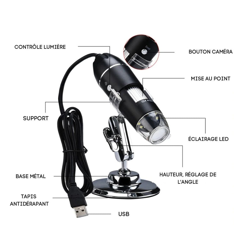 Microscope de poche USB Pook details