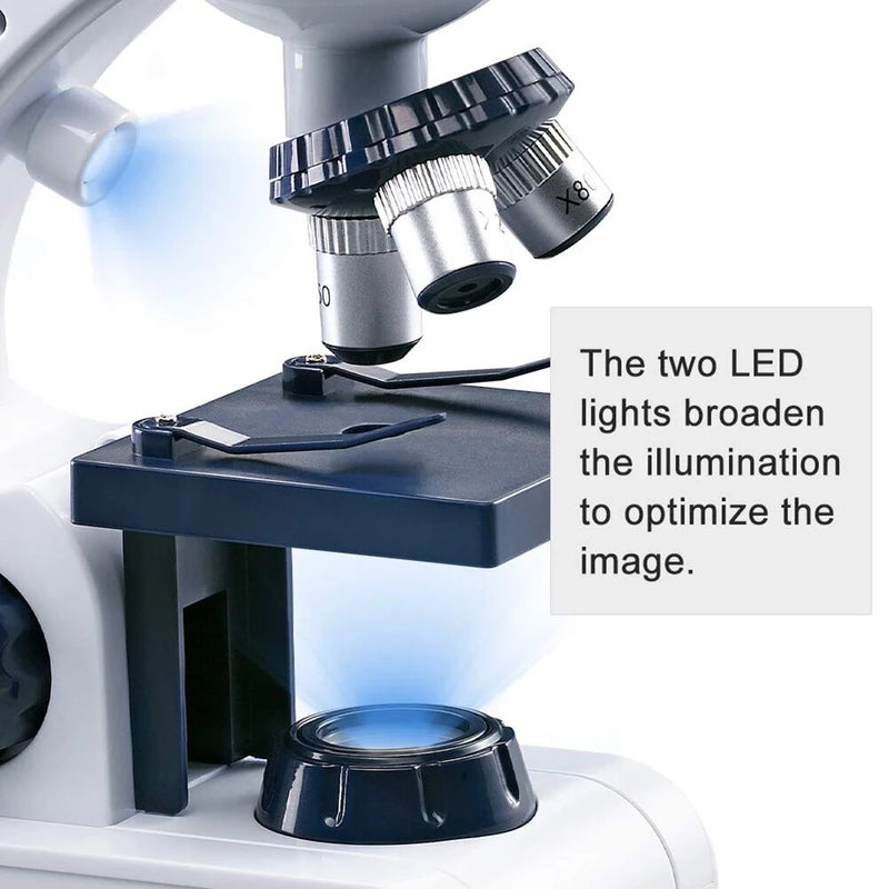 microscope expérimental LED lumières