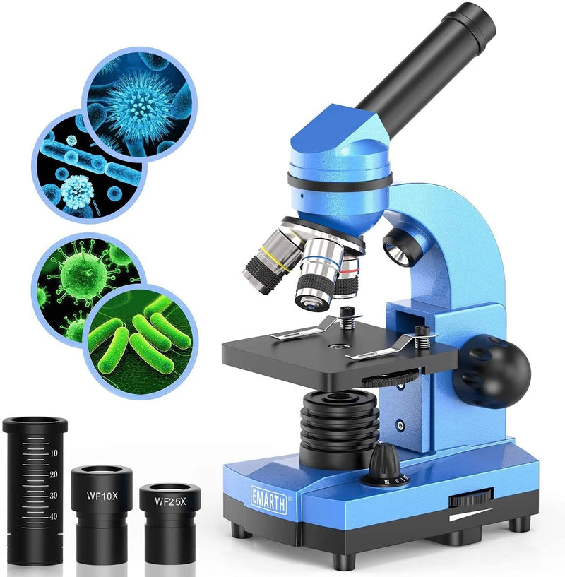 Mini microscope portable pour enfants, microscope de poche 60 x 120x pour enfants, microscope portatif pour expériences scientifiques, microscope portatif pour enfants (bleu Mini microscope portable pour enfants, microscope de poche 60 x 120x pour enfants, microscope portatif pour expériences scientifiques, microscope portatif pour enfants (bleu