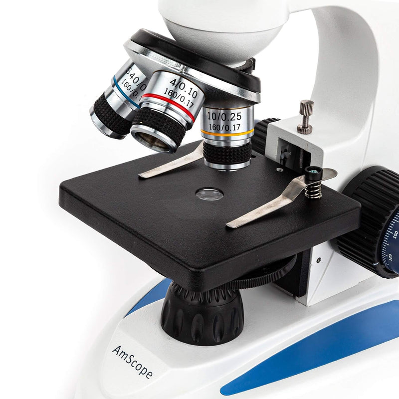 Microscope monoculaire a camera USB tête rotative 40X-1000X
