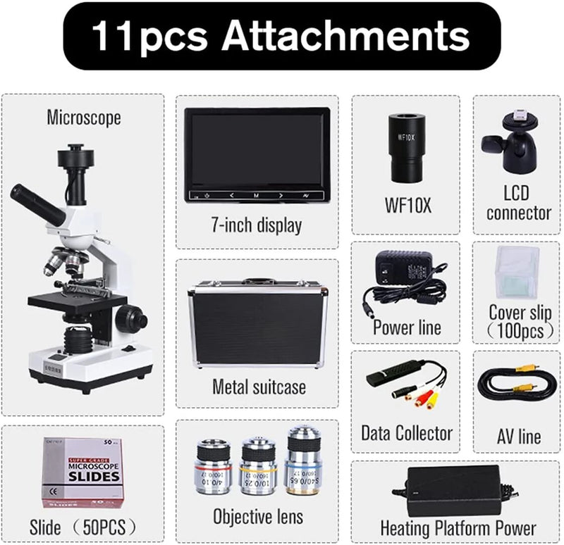 Microscope monoculaire numérique hybride professionnel