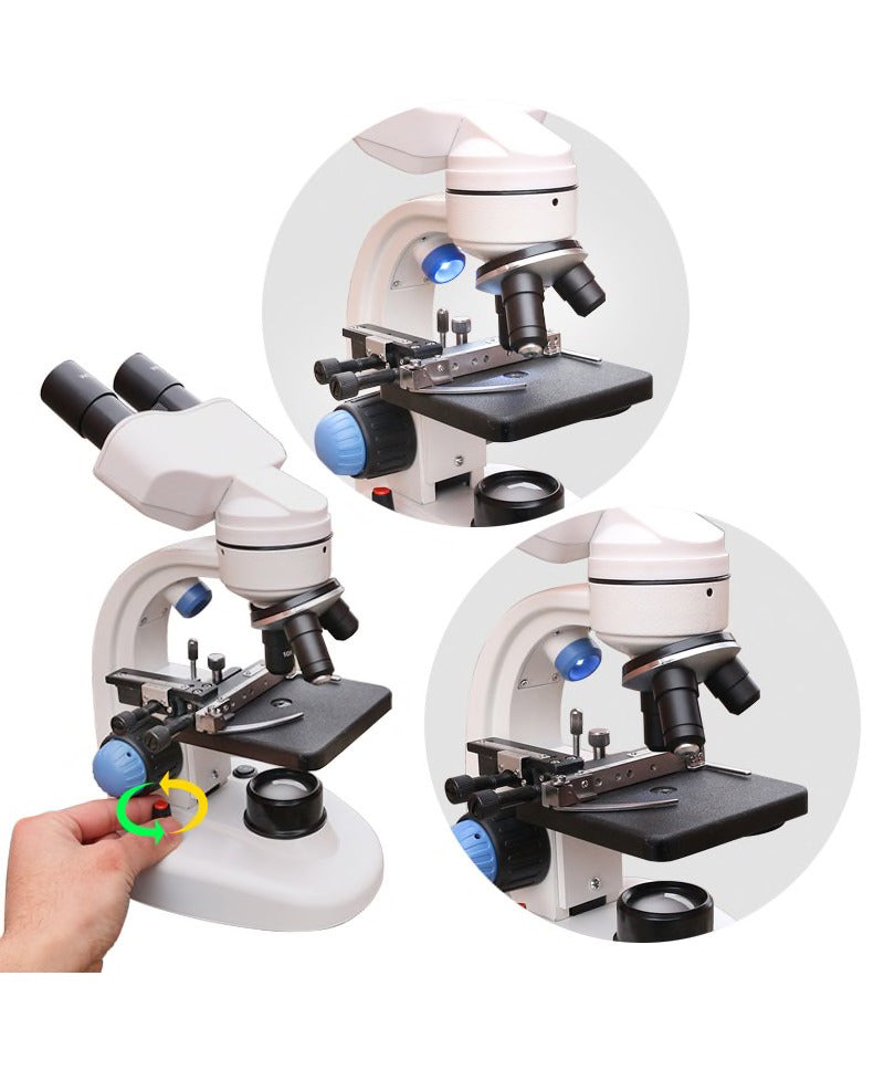 Microscope Binoculaire Composé 40X-2000X Pour L'Éducation À Domicile De Microscope Binoculaire Composé 40X-2000X Pour L'Éducation À Domicile De