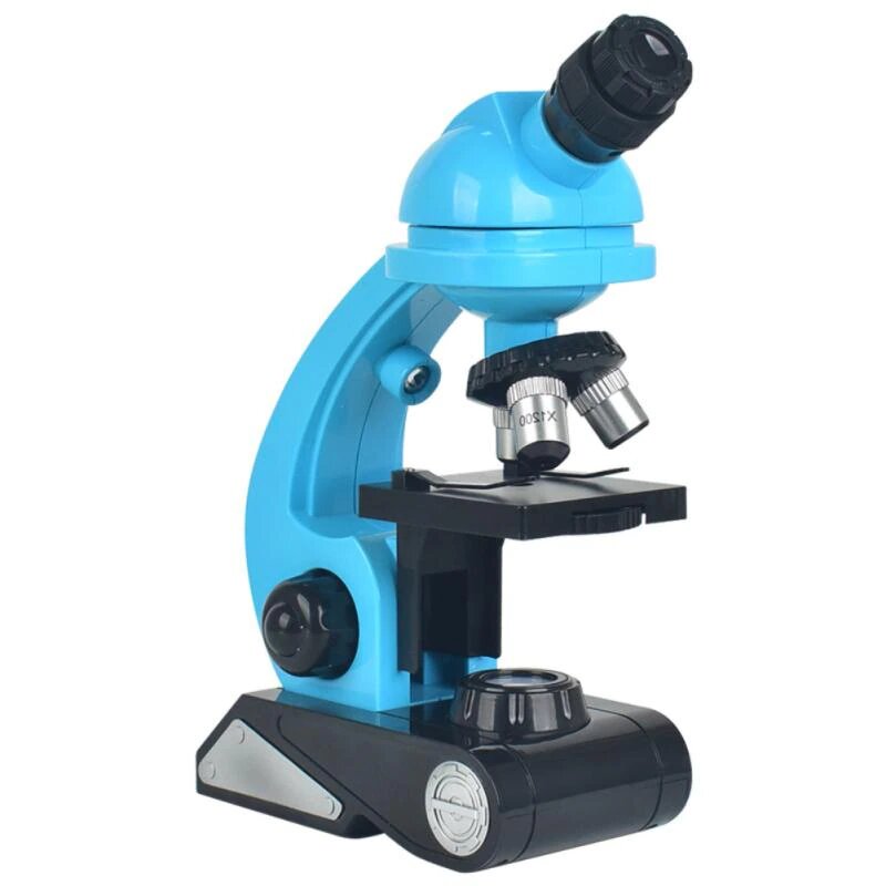 Microscope Portable Pour Enfant, Microscope Biologique, 100X\400X\1200X  Étudiants Enfants Enfants Pour Débutant 