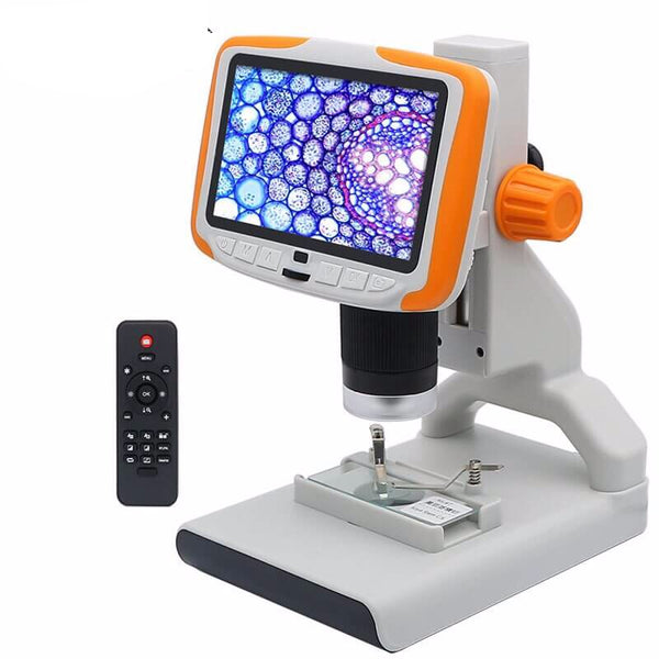microscope numerique enfant ecran orange