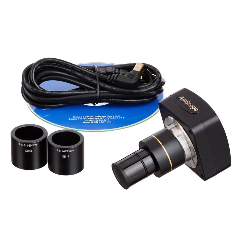 Pièce 3,5X-180X Microscope Stéréo numérique trinoculaire caméra USB 10MP
